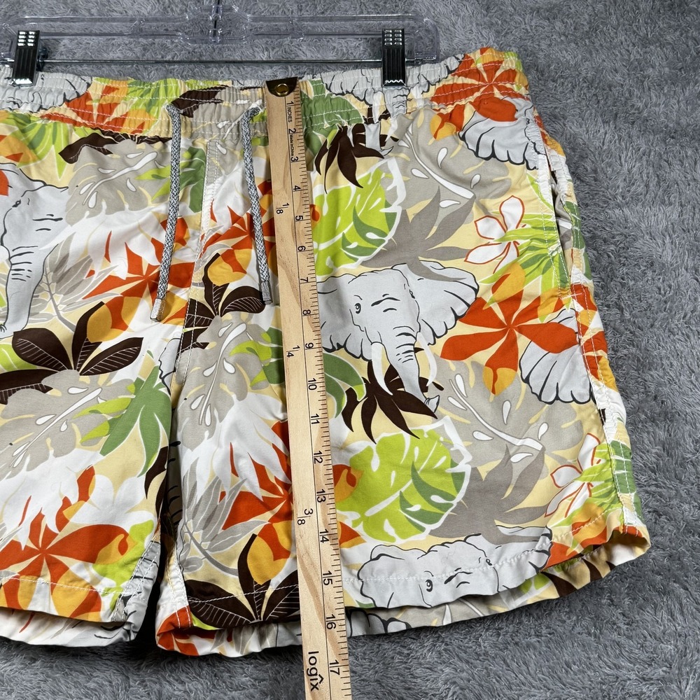 Vilebrequin Shorts Mens XL Multicolor Elephant Floral Swim Trunks Tropical - Picture 7 of 13